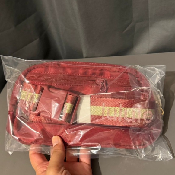 Lululemon Maroon with Golden Detail everyday Belt Bags - Picture 3 of 7